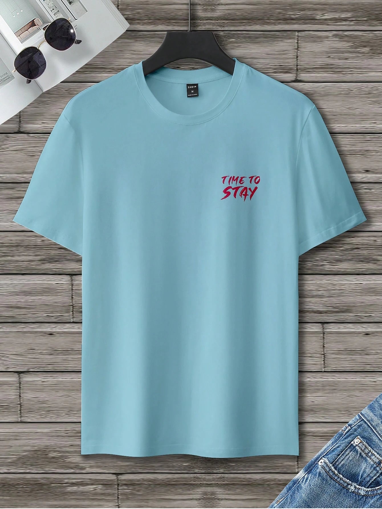 Manfinity Homme Men T-Shirts Fit Crew Neck Short Sleeve Graphic Tee Eye Goth Street Summer Polyester