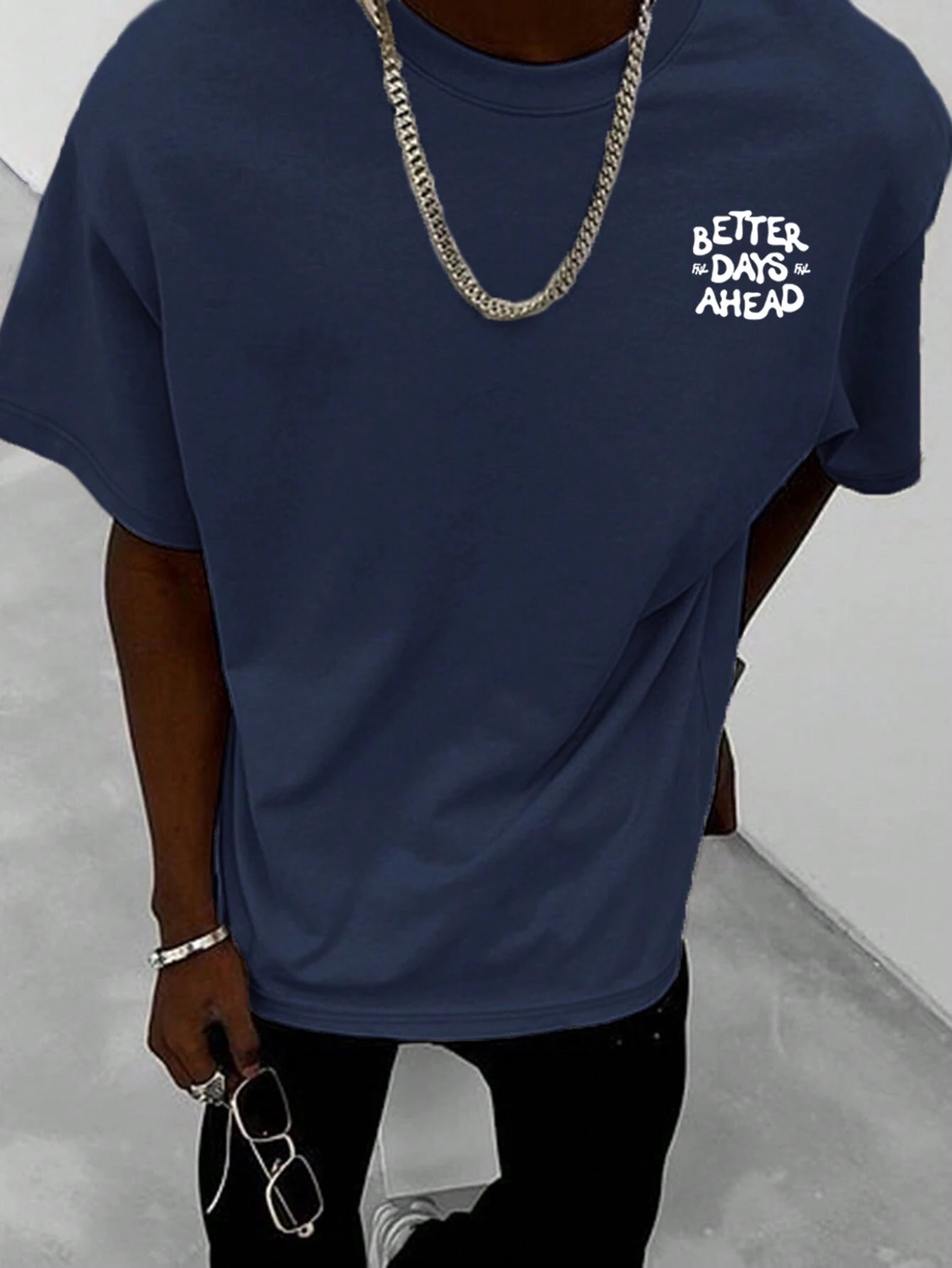 Men'S Personality Printed Short Sleeve T-Shirt, Comfortable & Breathable, Fashionable for Summer Wear