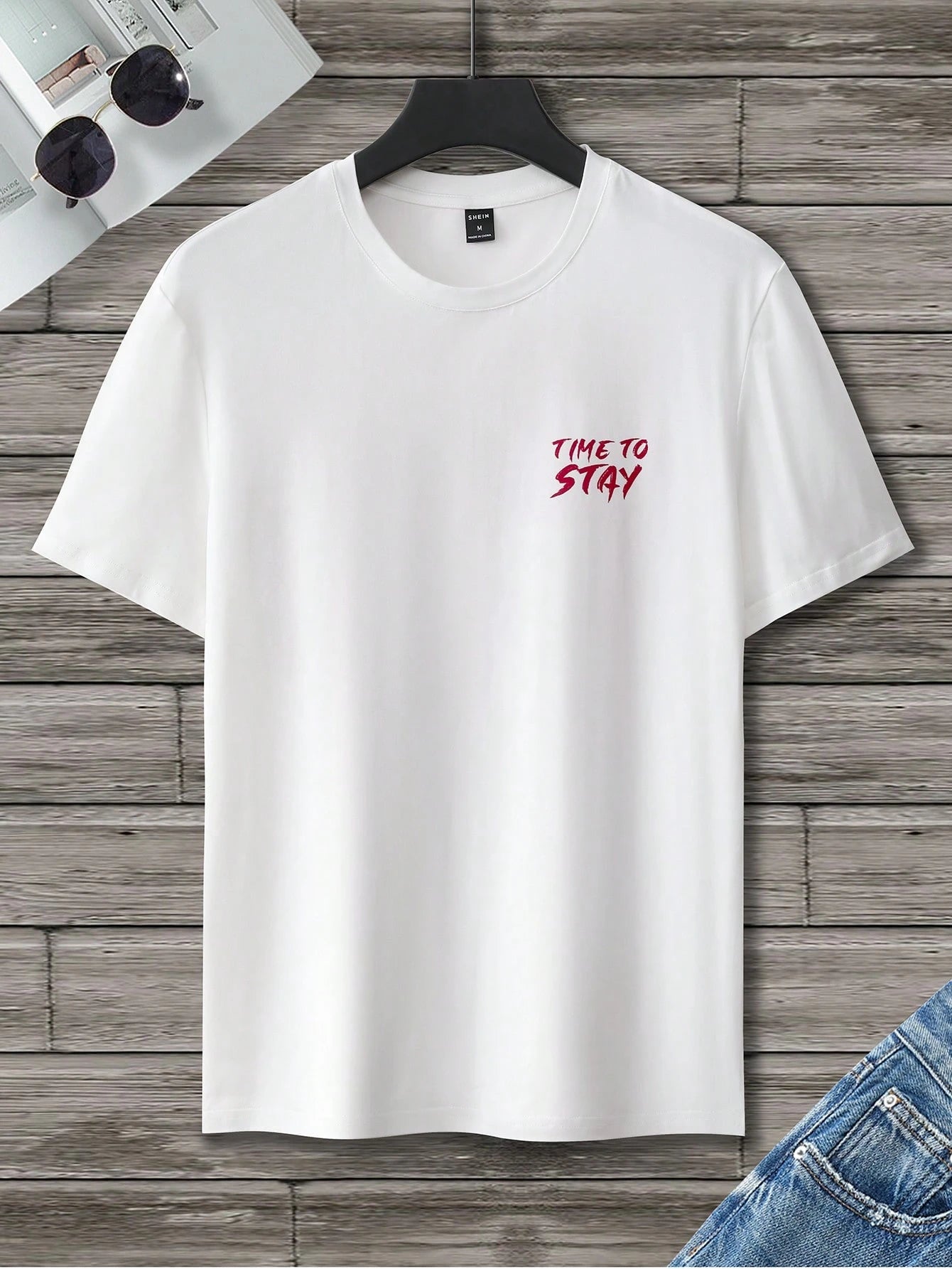 Manfinity Homme Men T-Shirts Fit Crew Neck Short Sleeve Graphic Tee Eye Goth Street Summer Polyester