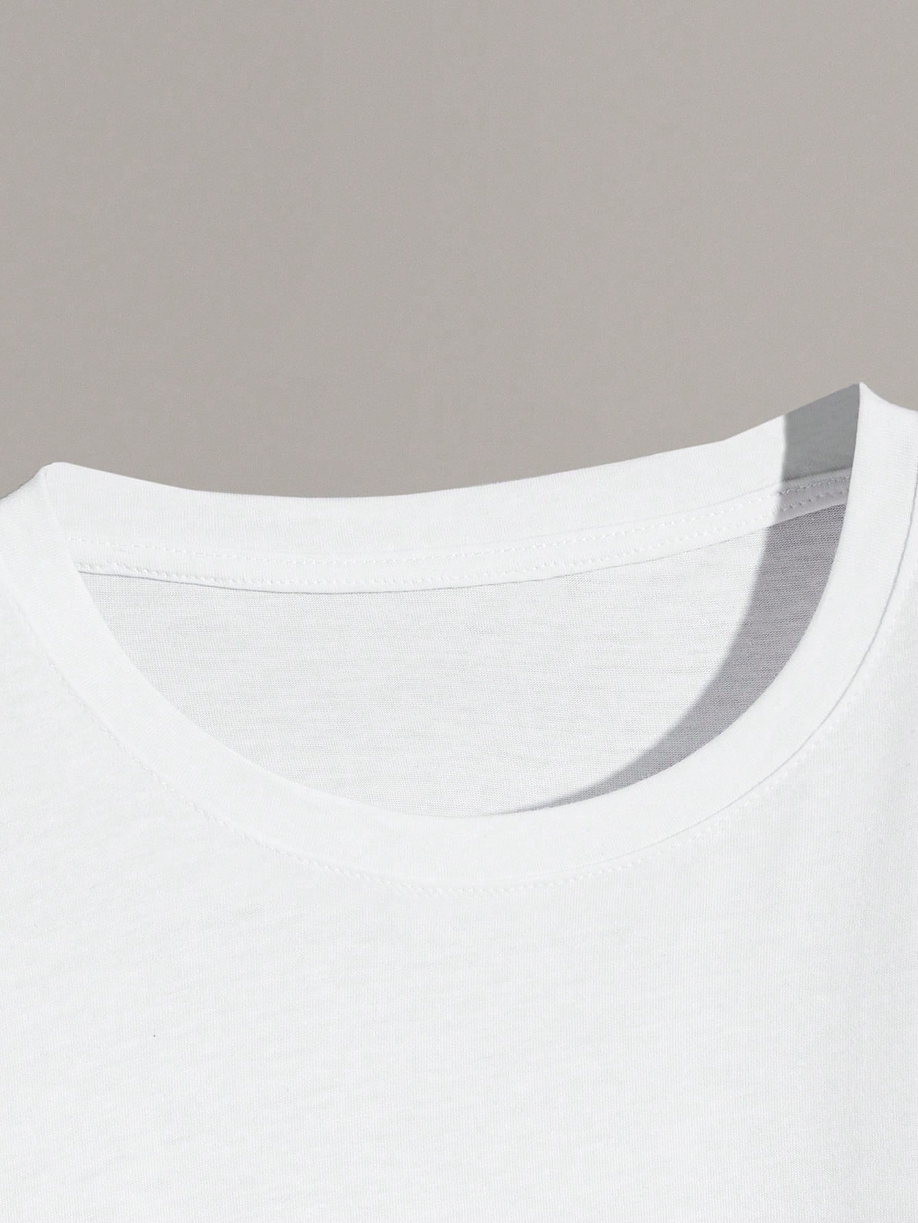 Men'S Summer Slogan Pigeon Print round Neck Casual Commuter T-Shirt