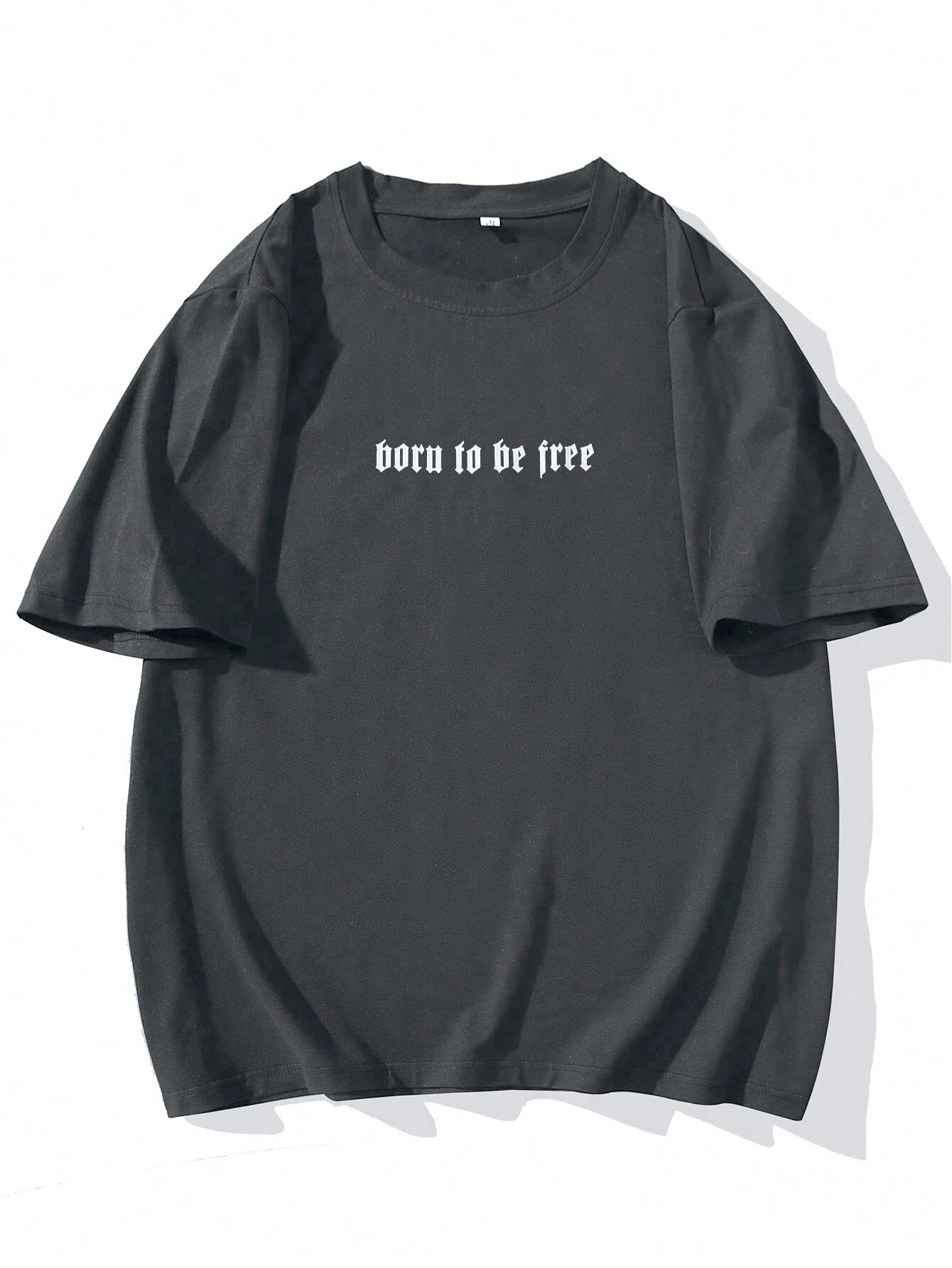 Manfinity EMRG Men Loose Fit Short Sleeve T-Shirt with Character Graphic Print, Street Wear, Boyfriend Gift