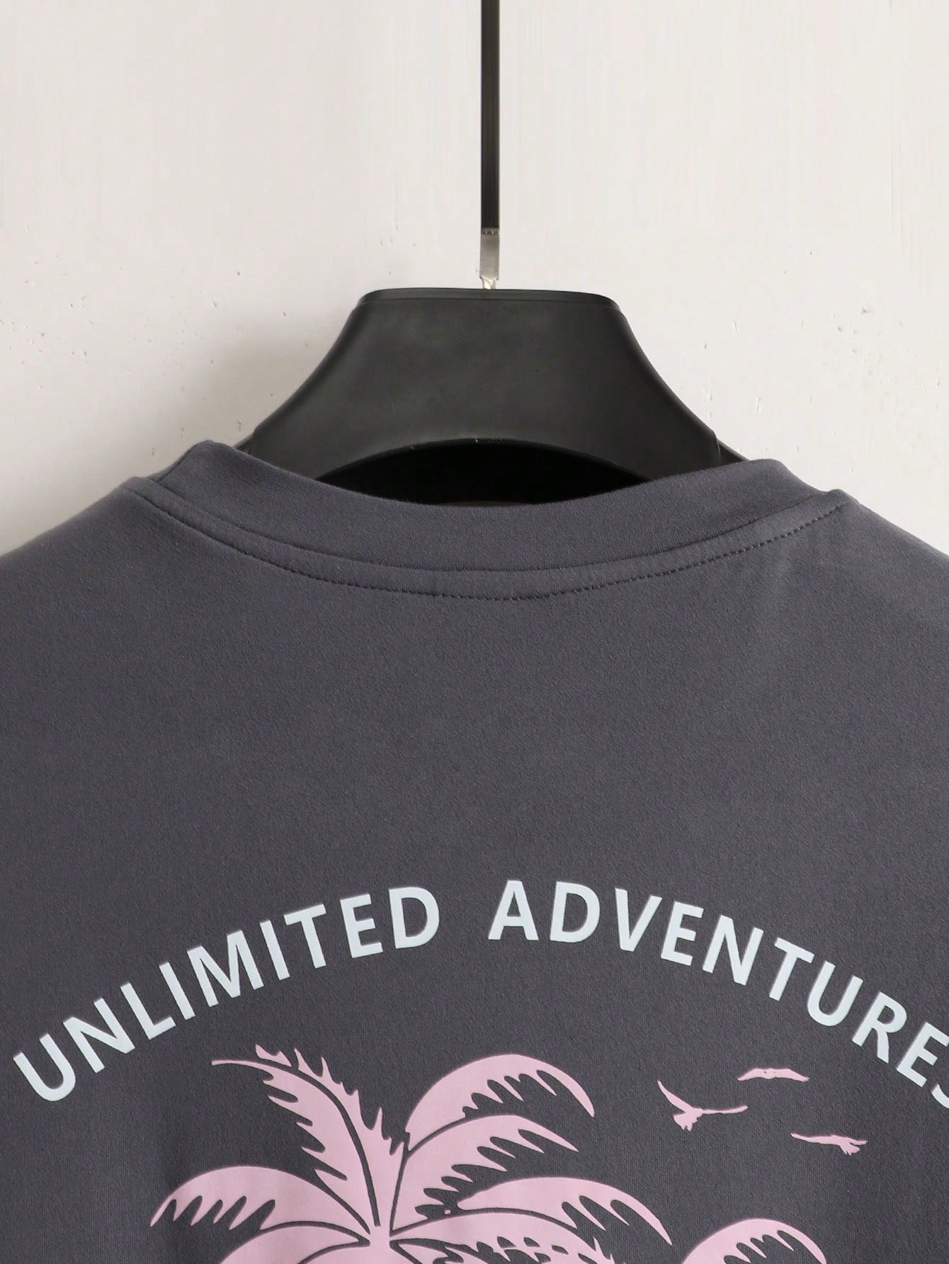 Manfinity RSRT Men T-Shirts Fit Crew Neck Drop Shoulder Short Sleeve Graphic Tee Casual Summer Polyester