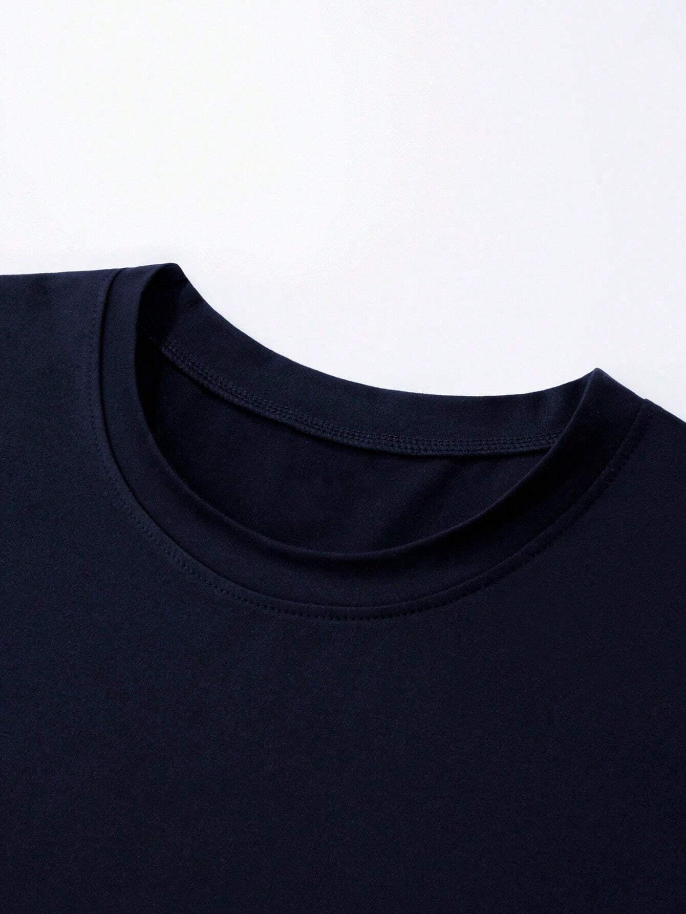 Men'S Personality Printed Short Sleeve T-Shirt, Comfortable & Breathable, Fashionable for Summer Wear