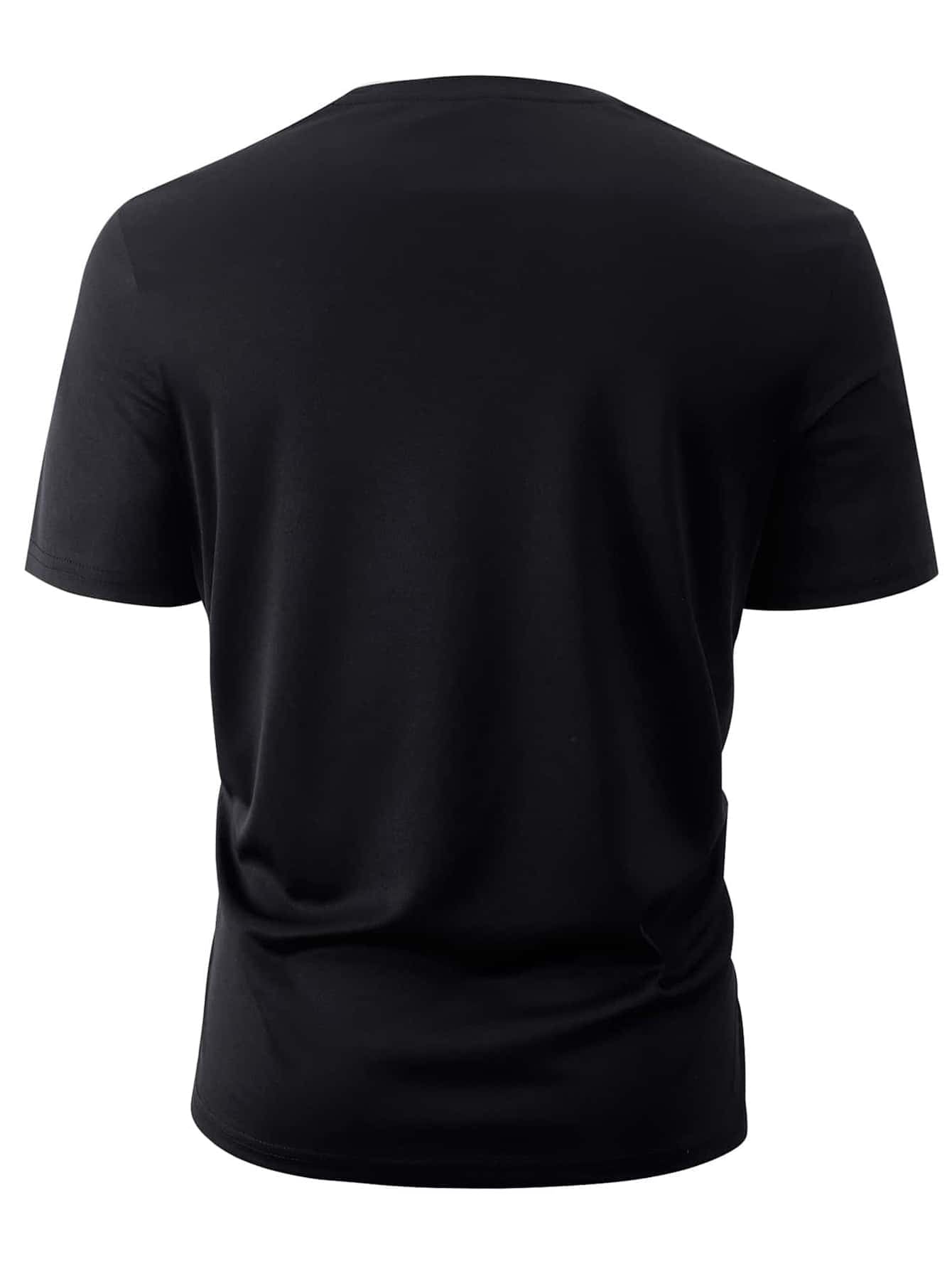 Manfinity Homme Men Letter Graphic Casual Short Sleeve Tee, Boyfriend Gift