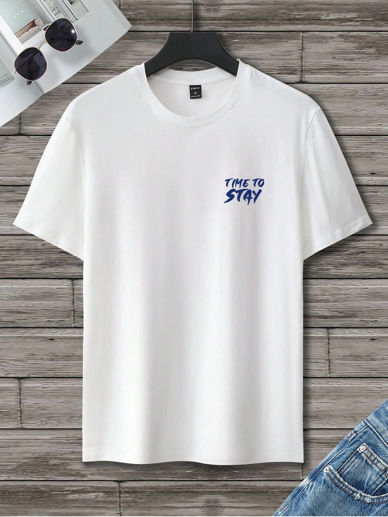 Manfinity Homme Men T-Shirts Fit Crew Neck Short Sleeve Graphic Tee Eye Goth Street Summer Polyester