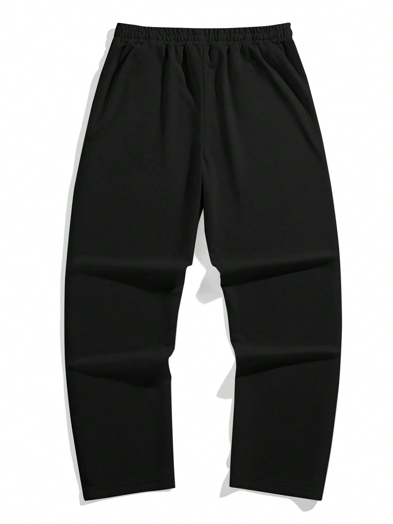 Manfinity EMRG Men'S Casual Spider Web & Letter Printed Sweatpants with Drawstring Waist and Slant Pockets, Halloween Graphic Going Out Long Baggy Sweatpants, for Husband, Boyfriend Gifts, for Rave