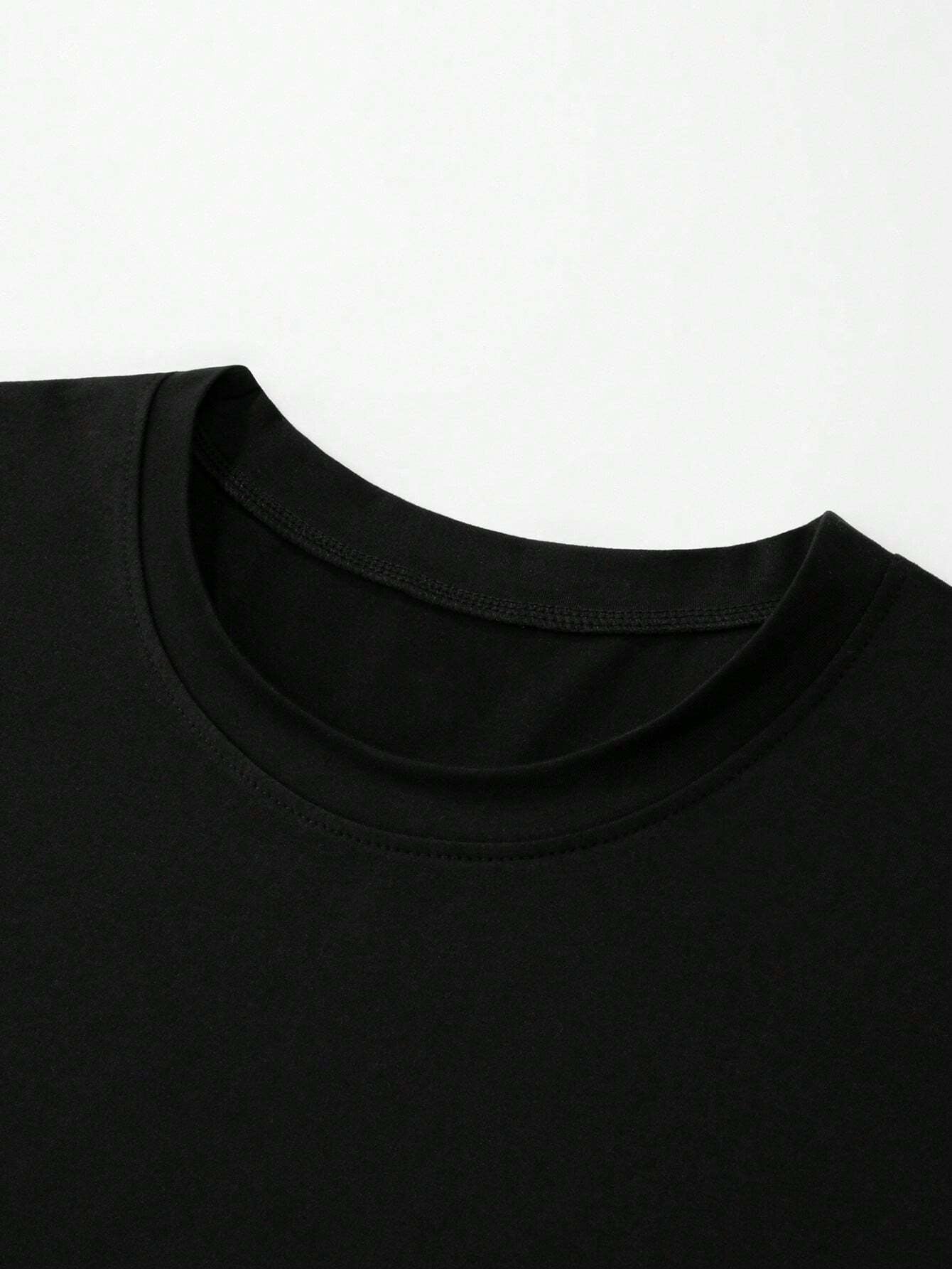 2025 Men Floral Print round Neck Short Sleeve Casual T-Shirt, Summer