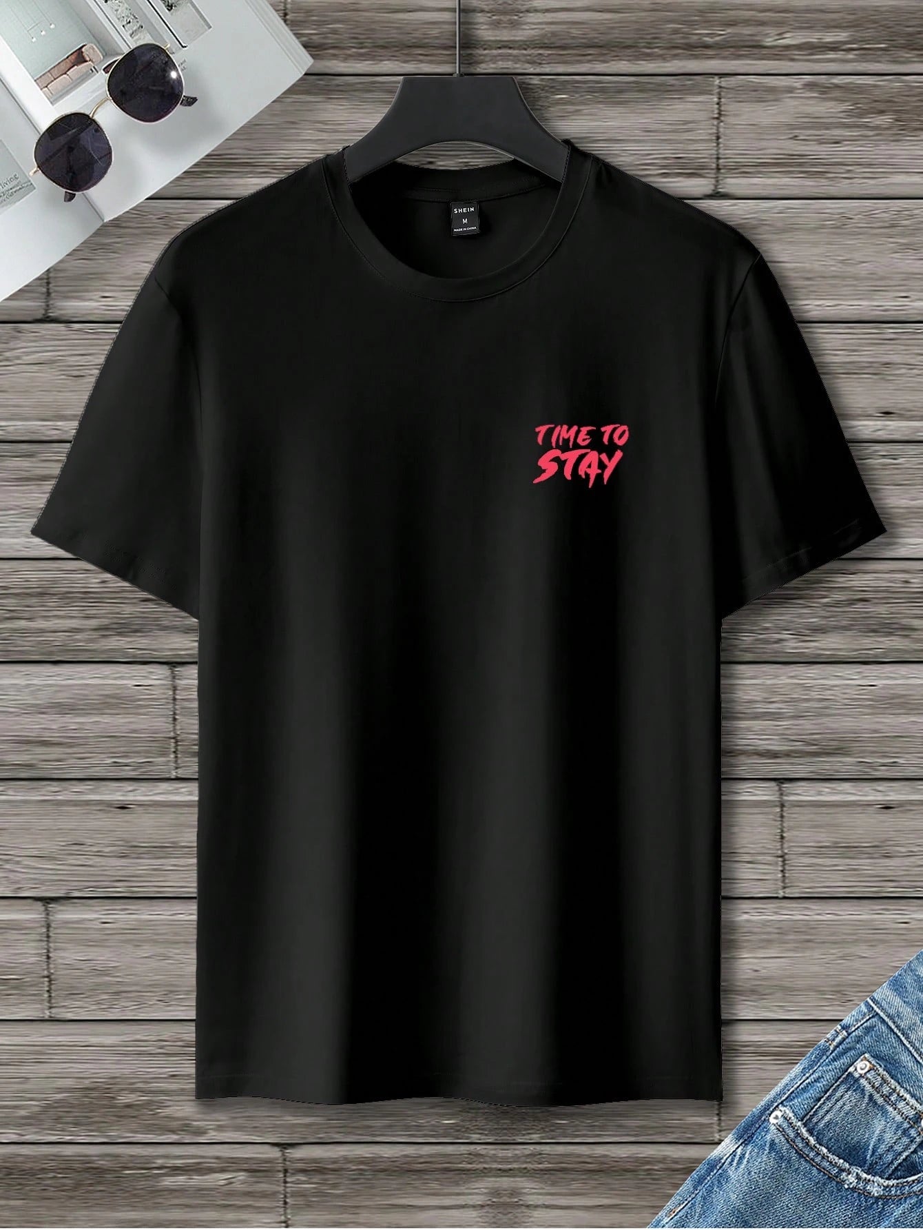 Manfinity Homme Men T-Shirts Fit Crew Neck Short Sleeve Graphic Tee Eye Goth Street Summer Polyester
