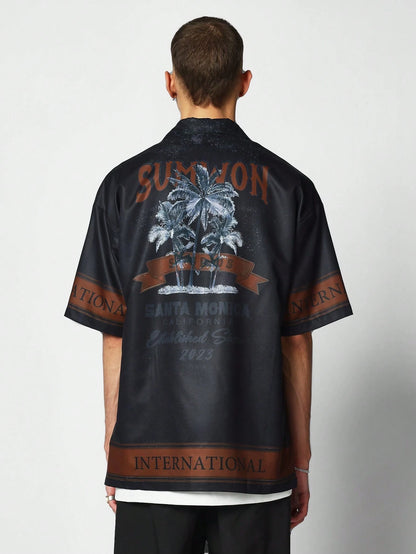 SUMWON Relaxed Fit Shirt with All over Print