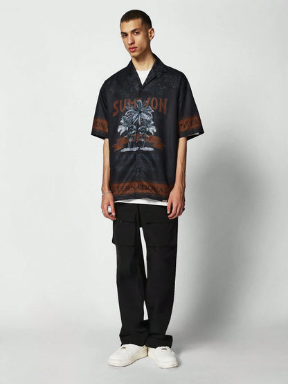 SUMWON Relaxed Fit Shirt with All over Print