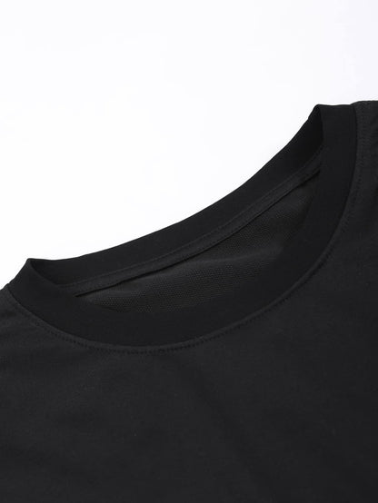 Manfinity Hypemode Men T-Shirts Baggy Crew Neck Drop Shoulder Short Sleeve Graphic Tee Street Summer Polyester