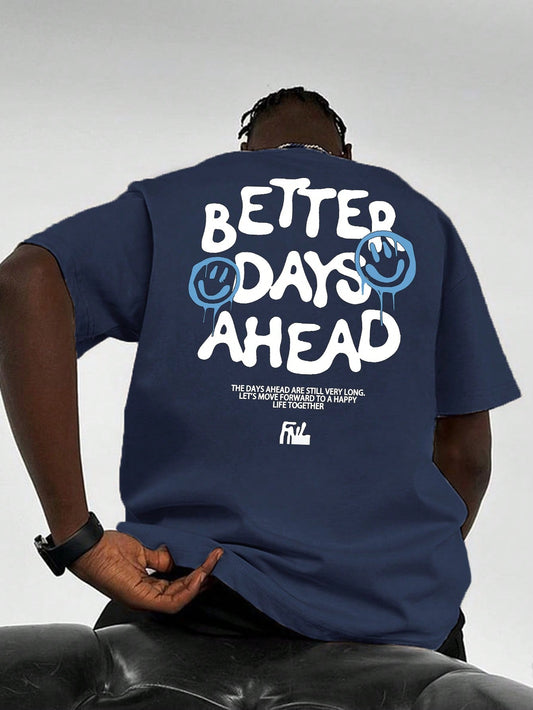 Men'S Personality Printed Short Sleeve T-Shirt, Comfortable & Breathable, Fashionable for Summer Wear