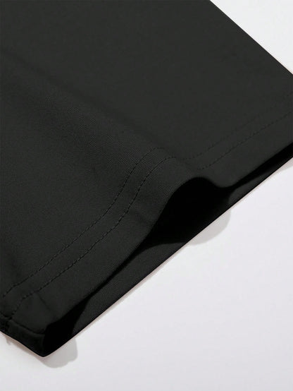 Manfinity EMRG Men'S Letter Print Drop Shoulder T-Shirt