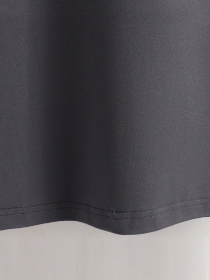 Manfinity RSRT Men T-Shirts Fit Crew Neck Drop Shoulder Short Sleeve Graphic Tee Casual Summer Polyester